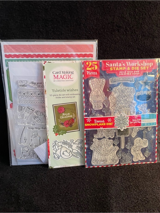 First Edition Craft Other - New Christmas Stamp and Die Sets Bundle of 3